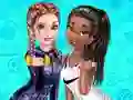 Igra Elsa And Tiana Workout Buddies online