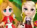 Igra Little Elsa In Red Hood online