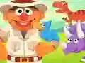 Igra 123 Sesame Street: Ernie's Dinosaur Day Care online