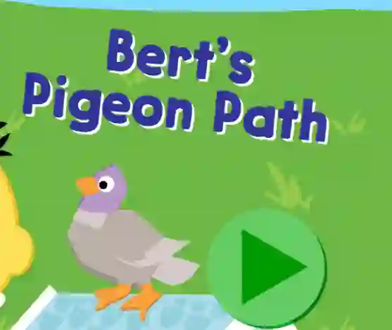 Igra 123 Sesame Street: Bert's Pigeon Path online