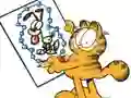 Igra Garfield connects the dots online