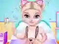 Igra Naughty Baby Elsa's Weekend online