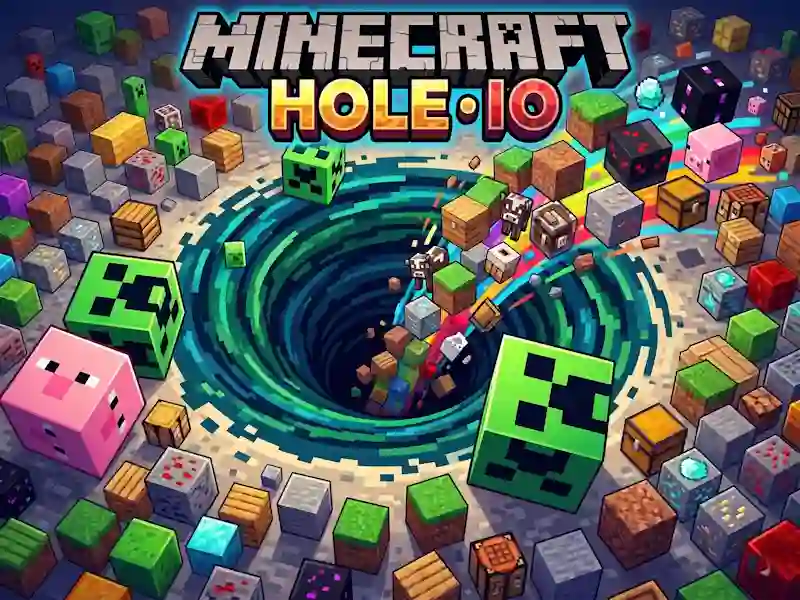 Igra Minecraft Hole IO online