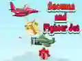 Igra Snowman and Fighter Jet online