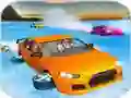 Igra Crazy Water Surfing Car Race online