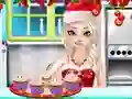 Igra Frozen Christmas Cupcake Maker online