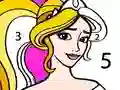 Igra Princess Coloring By Number online