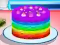 Igra Cooking Rainbow Cake online