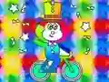 Igra Coloring Book: Monkey Rides Unicycle online