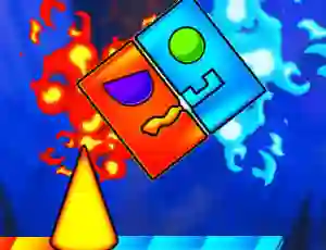 Igra Fire And Water Geometry Dash online