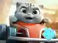 Igra Jigsaw Puzzle: Cat Racing Driver online