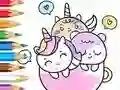 Igra Coloring Book: A Cup Of Unicorn online
