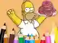 Igra Coloring Book: Simpson Doughnut online