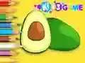Igra Coloring Book: Avocado Fruit online