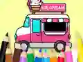 Igra Coloring Book: Ice Cream Car online