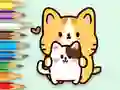 Igra Coloring Book: Hugging Cat online