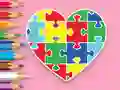 Igra Coloring Book: Heart Jigsaw online