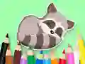 Igra Coloring Book: Baby Raccoon online