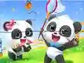 Igra Jigsaw Puzzle: Baby Panda Spring Outing online