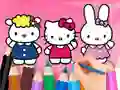 Igra Coloring Book: Hello Kitty With Friends online