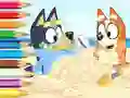 Igra Coloring Book: Bluey On The Beach online