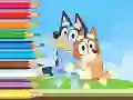 Igra Coloring Book: Bluey And Bingo Holiday online