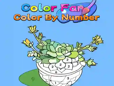 Igra Color Fan: Color By Number online