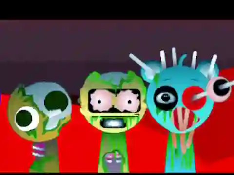 Igra Sprunki Music Scary Beat Box online
