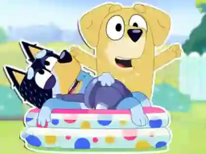 Igra Jigsaw Puzzle: Bluey Dad Baby online