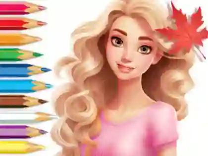 Igra Coloring Book: Barbie Autumn Tale online