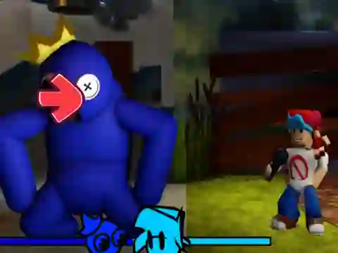 Igra FNF vs Rainbow Friends online