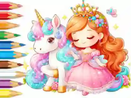 Igra Coloring Book: Unicorn Secret Whisper online