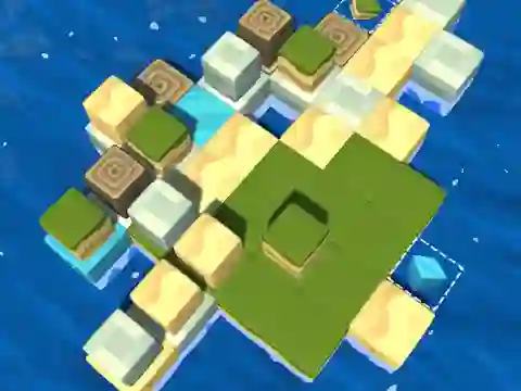 Igra Cube Island: ASMR Relax Puzzle online