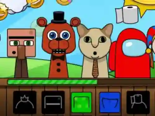 Igra Sprunki: Monsters online
