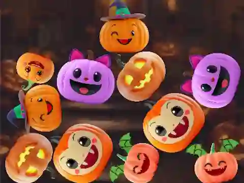 Igra Merge Connect Pumpkins: Halloween! online