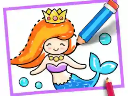 Igra Toddler Drawing: Mermaid online