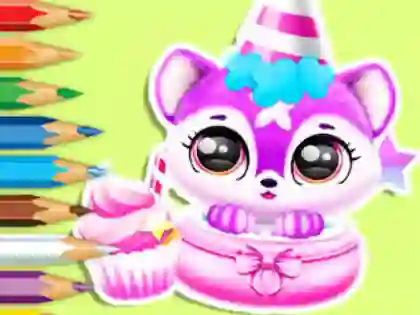 Igra Coloring Book: Baby Fluff's Birthday online