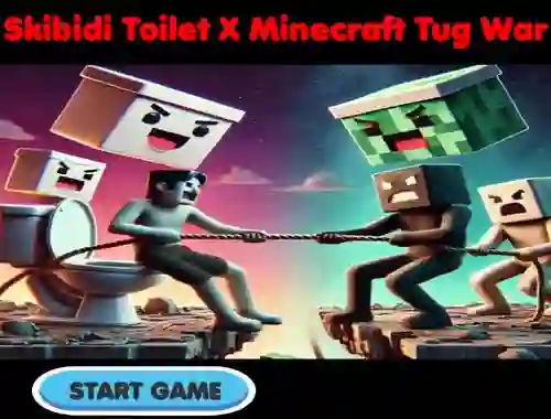 Igra Skibidi Toilet X Minecraft Tug War online