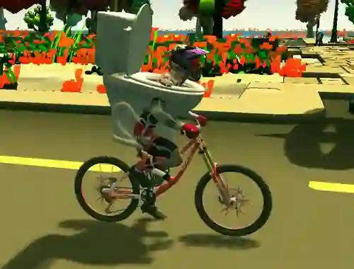 Igra Skibidi Toilet Bike Riding online