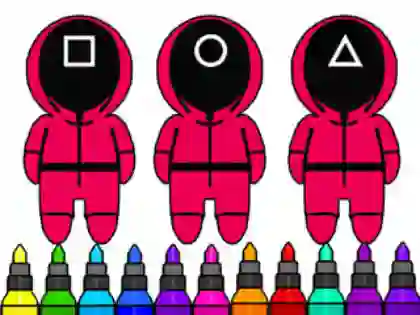 Igra Coloring Book: Squid Game Mask online