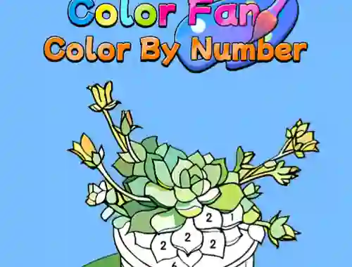 Igra Color Fan Color By Number online