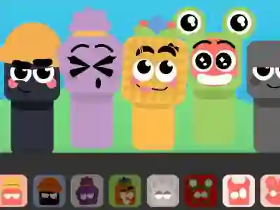 Igra Sprunbox: The Qoobies online