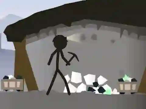 Igra Stickman Mining Simulator online