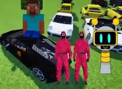 Igra Minecraft Squid Sprunki Drift Multiplayer online