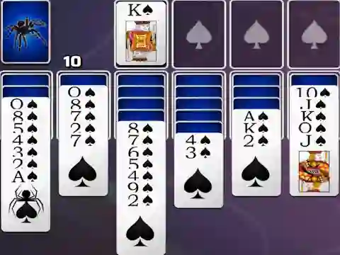 Igra Spades Spider Solitaire online