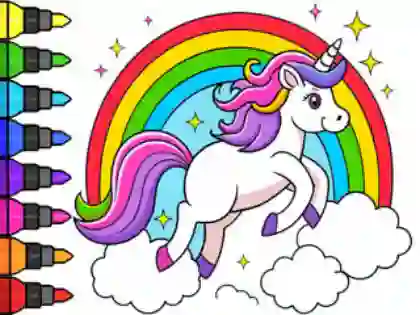 Igra Coloring Book: Magical Unicorn online
