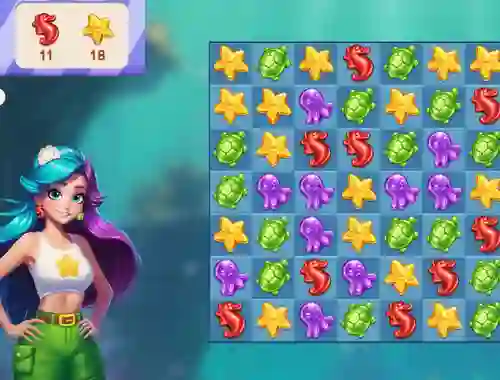 Igra Underwater Adventures: Match 3 online