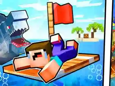 Igra Noob Raft: Ocean Survival online