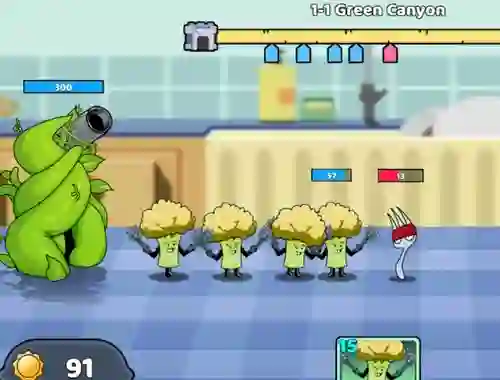 Igra Food Castle Tower Defense online