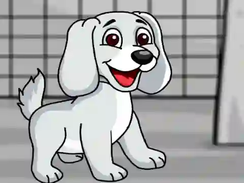 Igra Rescue the White Puppy from Cage online